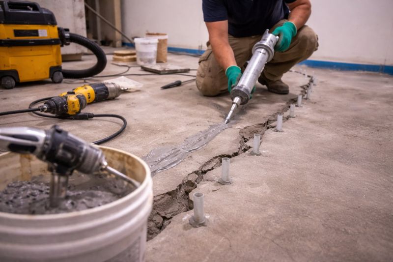 Cracked Basement Floor Repair in Sumter, SC