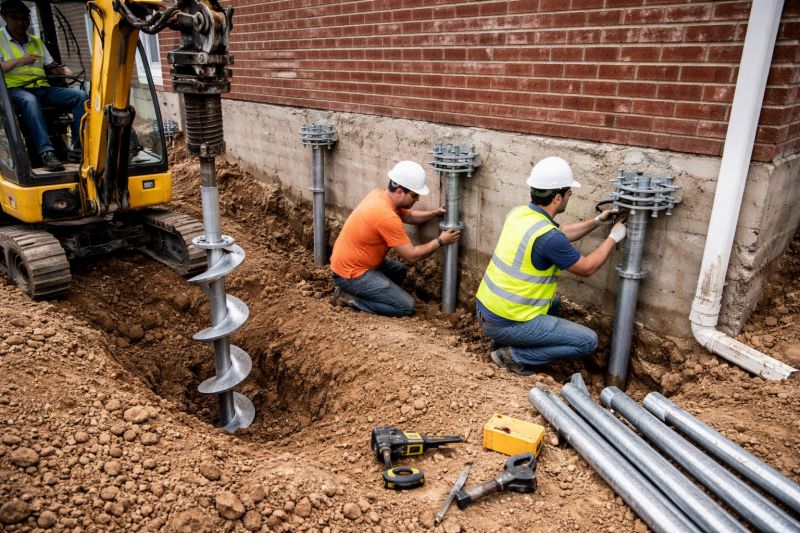 Helical Piers Installation in Sumter, SC