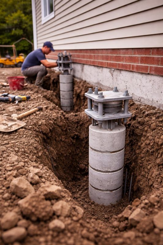 Helical Piers Installation in Sumter, SC