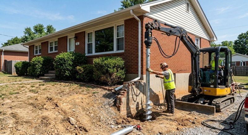 Helical Pile Installation in Sumter, SC