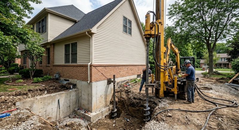 Helical Pile Installation in Sumter, SC